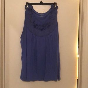 Lane Bryant tank top with sewn on detail Size26/28